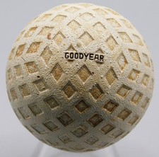 UNIQUE VINTAGE GOODYEAR GOLF BALL W/DIAMOND PATTERN ALL AROUND THAT STANDS OUT