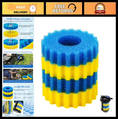 #ad Replacement Sponge Filter Media Pad for 1580 1840 GPH Pond Filters Fits SUNSUN $29.99