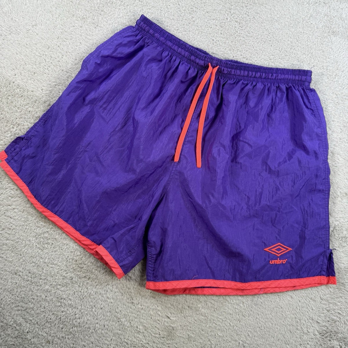 90s vintage UMBRO インテル・ミラノ ゲームショーツ USA Vintage Umbro Shorts Men XL Purple Soccer Gym Sport 90s 80s