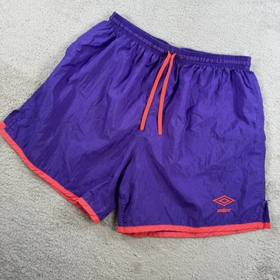 Vintage Umbro Shorts Men XL Purple Soccer Gym Sport 90s 80s