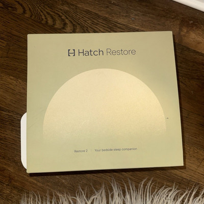 Hatch Restore 2 White Noise Machine Beige Sound Therapy Sleeping Aid with Box