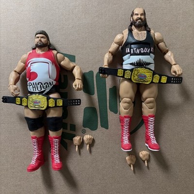 WWE Mattel Elite Greatest Hits Typhoon and Earthquake The Natural Disasters WWF