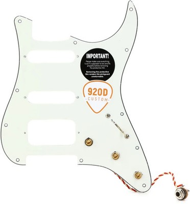 920D Custom Stratocaster HSS Prewired Pickguard - Parchment