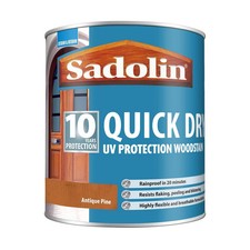 Sadolin Quick Dry Woodstain 10 year UV Protection Interior Exterior All Colours