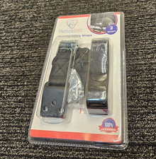  QTY 6 Nurture Right Anti Tip Safety Straps Black for TV Home Furniture Wall