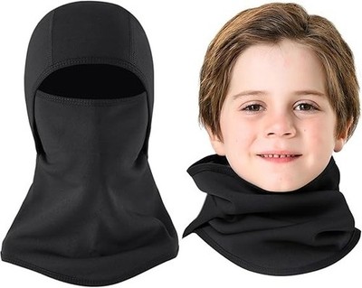 Balaclava Face Mask for Kids Age 5-12, Windproof Ski Face Neck Warmer for Cold W