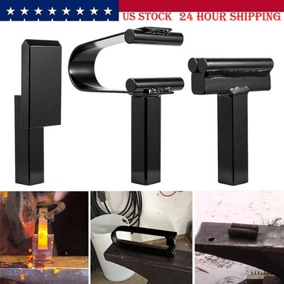 3/4 inch Blacksmith Anvil Hardy Tool Set, Hot Cut, Creasing Stake,Spring Fuller