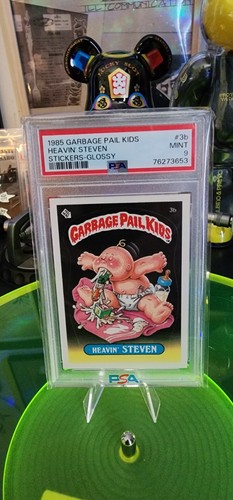 1985 Topps Garbage Pail Kids Series 1 #3b Heavin' Steven PSA 9 Glossy Pop 50