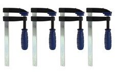 Image of 4 x F Clamps 6" Quick Action Bar Clamps Wood Working 150 x 50mm Cramps Draper