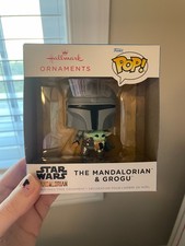 New Hallmark Christmas Ornament- Star Wars Funko Pop! The Mandalorian and Grogu