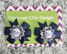 Patriots hair bow set of 2. New England Patriots hair bows Patriots hair bow