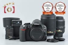 Nikon D3100 14.2 MP Digital SLR Camera 18-55 55-200 Lenses