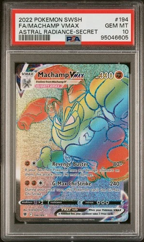 Machamp VMAX (Secret) 194/189 Swsh10: Astral Radiance Holo PSA 10