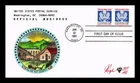 US COVER OFFICIAL MAIL F RATE FIRST DAY ISSUE PUGH HAND PAINTED