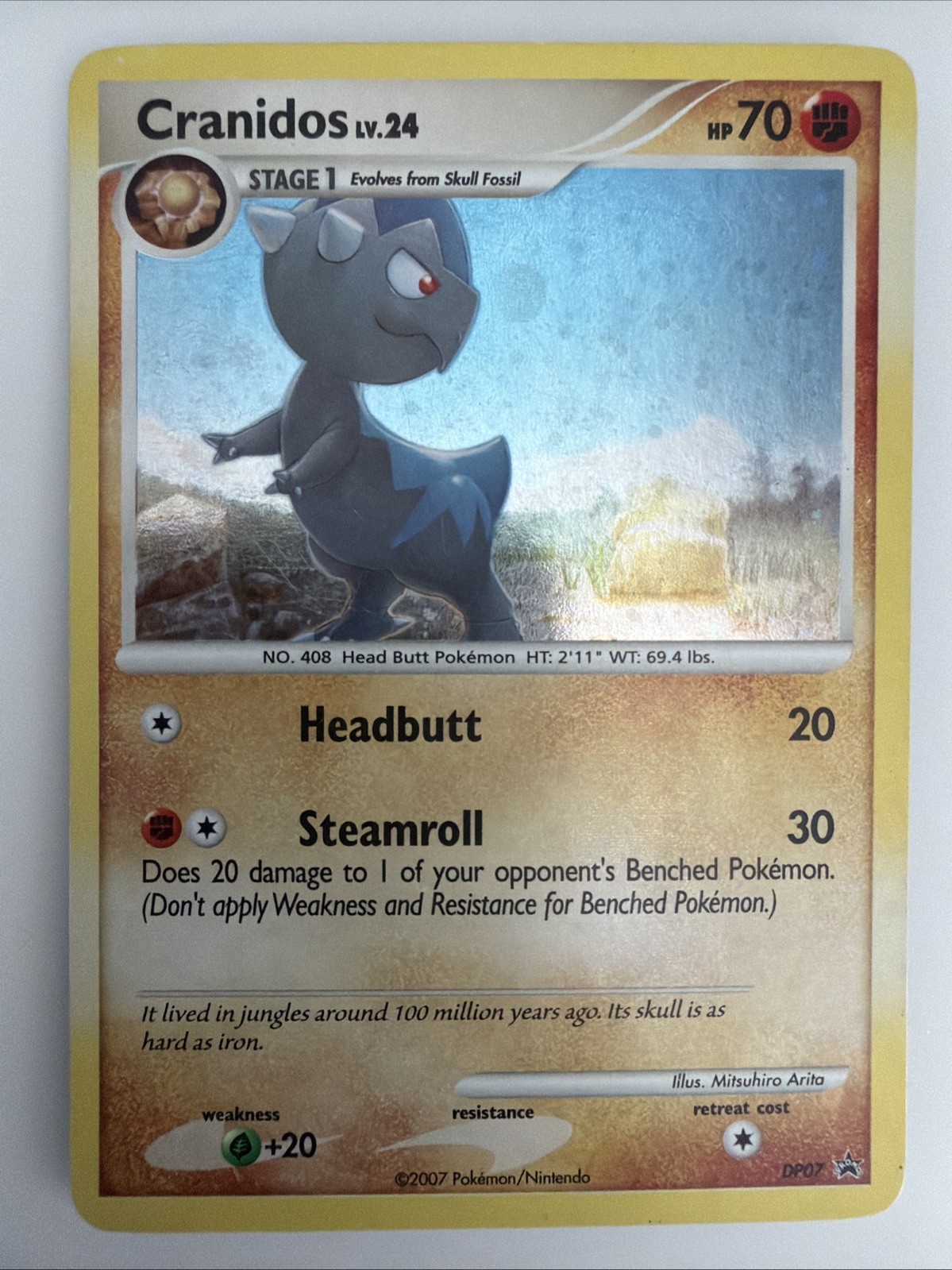 Pokémon TCG Cranidos DP07 Diamond and Pearl Holo