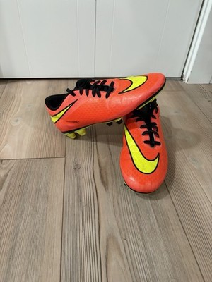 Nike Hypervenom phantom FG Bright Crimson Volt/Red Soccer Cleats Mens US 7