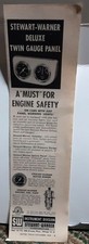 Vintage 1959 Stewart Warner Twin Gauge Panel Print Ad Car Instrument Vintage 1959 Stewart Warner Twin Gauge Panel Print Ad Car Instrument