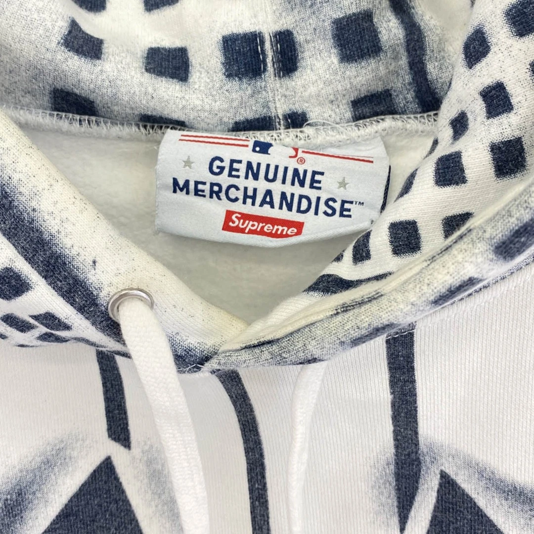 Felpa pullover con cappuccio aerografo Supreme 21AW New York Yankees usata LIFE 0