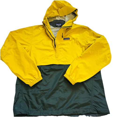 Chaqueta de Lluvia Patagonia Para Hombre Mediana Amarilla Torrentshell H2No Impermeable ShellHood - Imagen 4 de 12