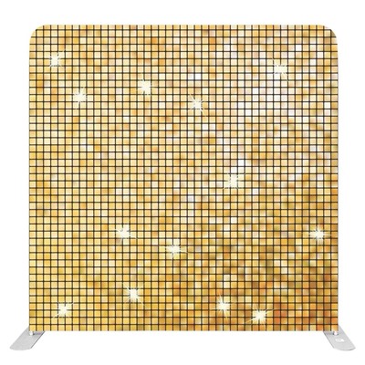 8x8 Gold Mosaic Sparkle Pillow Cover Backdrop Fabric Only   No Frame 