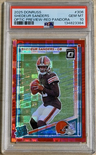 2025 Shedeur Sanders [Red Pandora Optic Preview] #306