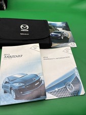 2013 Mazda3 Owners Manual With Case