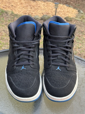 エァジョーダン１　レトロ　９９ Nike Air Jordan 1 Retro 99 Men's 10.5 Black Blue Leather Suede Mid