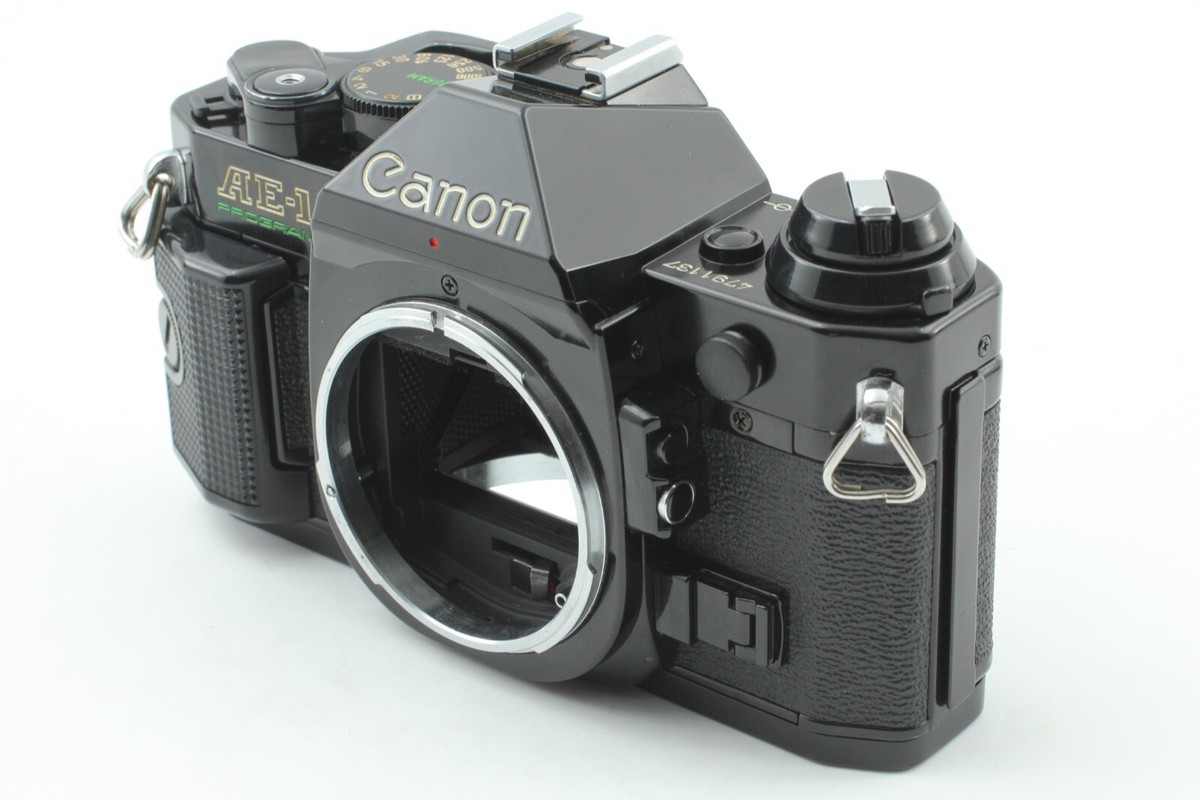 Exc+5】 Canon AE-1 Program Black SLR + New FD 50mm f/1.4 JAPAN