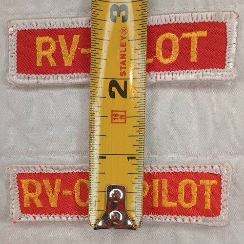 Vtg RV Pilot CoPilot Jacket Patch Recreational Vehicle Motorhome Sew On Camping - Picture 6 of 6