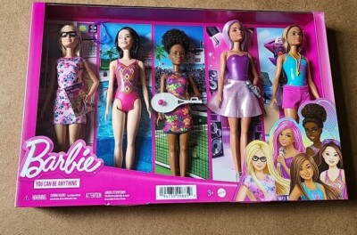 Brandneu verpackt Barbie, You Can Be Anything Karriere 5 Puppen Multipack Set