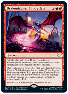  Magic the Gathering - Drakonisches Eingreifen - STX-DE096 MtG NM