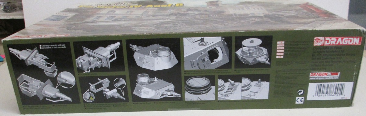 Maquette Dragon 1/35 Char Allemand Pz.Kpfw.IV Ausf.C – Ref 6291, 39-45, état TBE