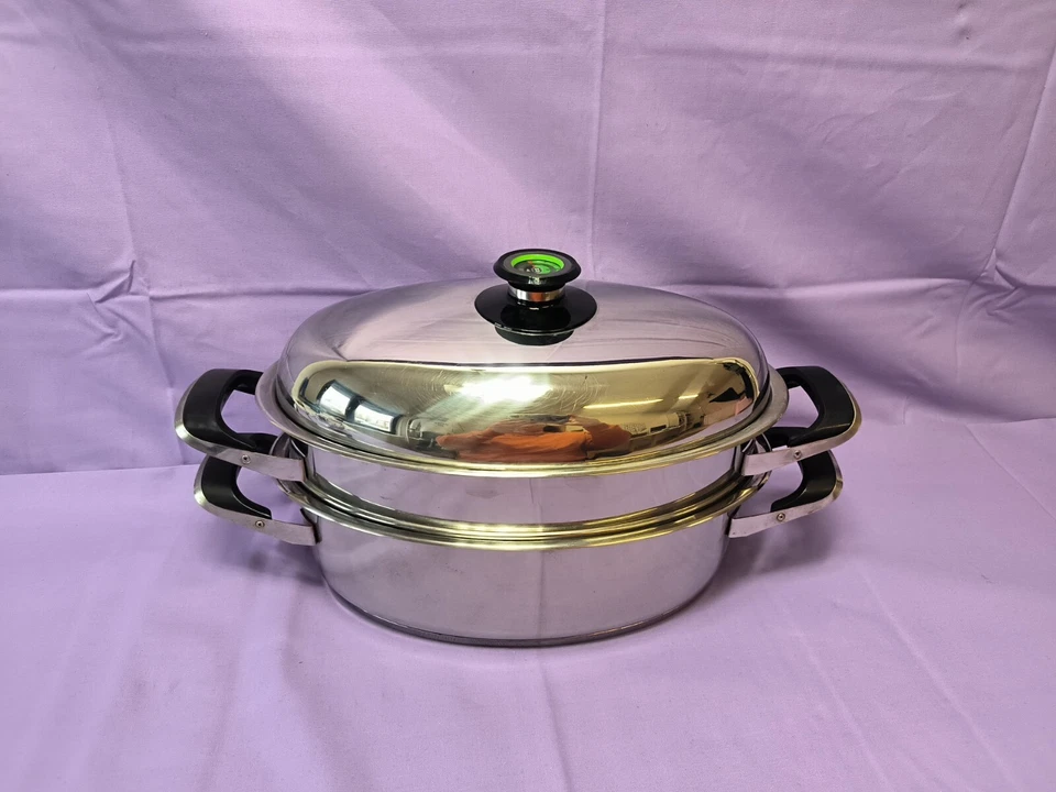 AMC Hochraumdeckel Bräter mit Siebeinsatz /Regal122.2