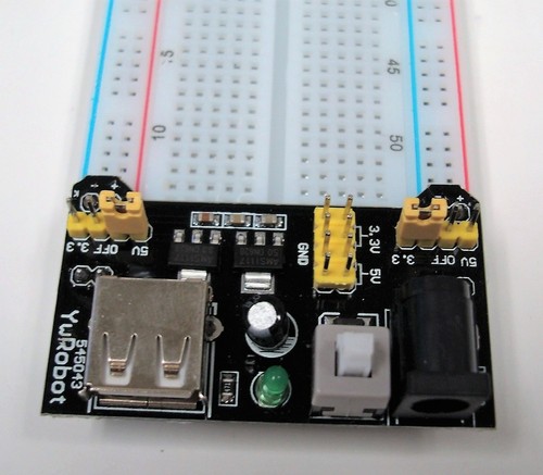 Breadboard con Alimentatore 5V e 3V e Jumpers; Compreso 1 Adattatore di Alimentazione, Nuovo - Foto 5 di 5