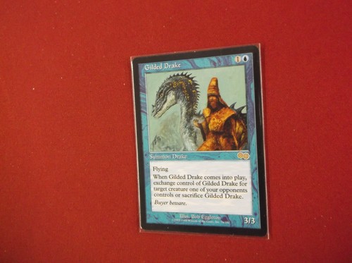 MTG " Gilded Drake " from Urza's Saga NMT - Picture 3 of 6