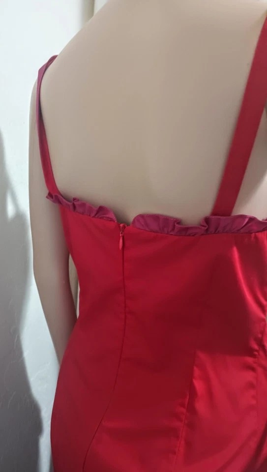 Vestido estilo pin up rojo vintage Y2K Helen Wang New York talla 6 Foto 2 de 4