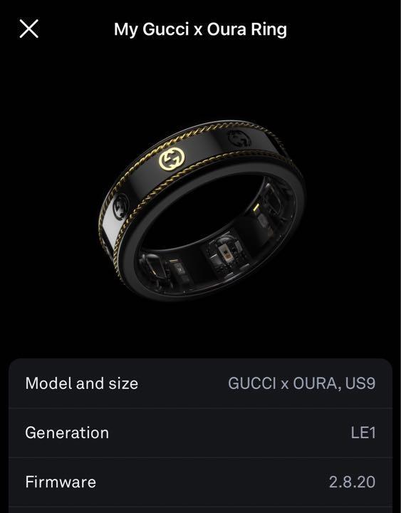 GUCCI OURA Ring aura collaboration smart ring size US9 Used | eBay 