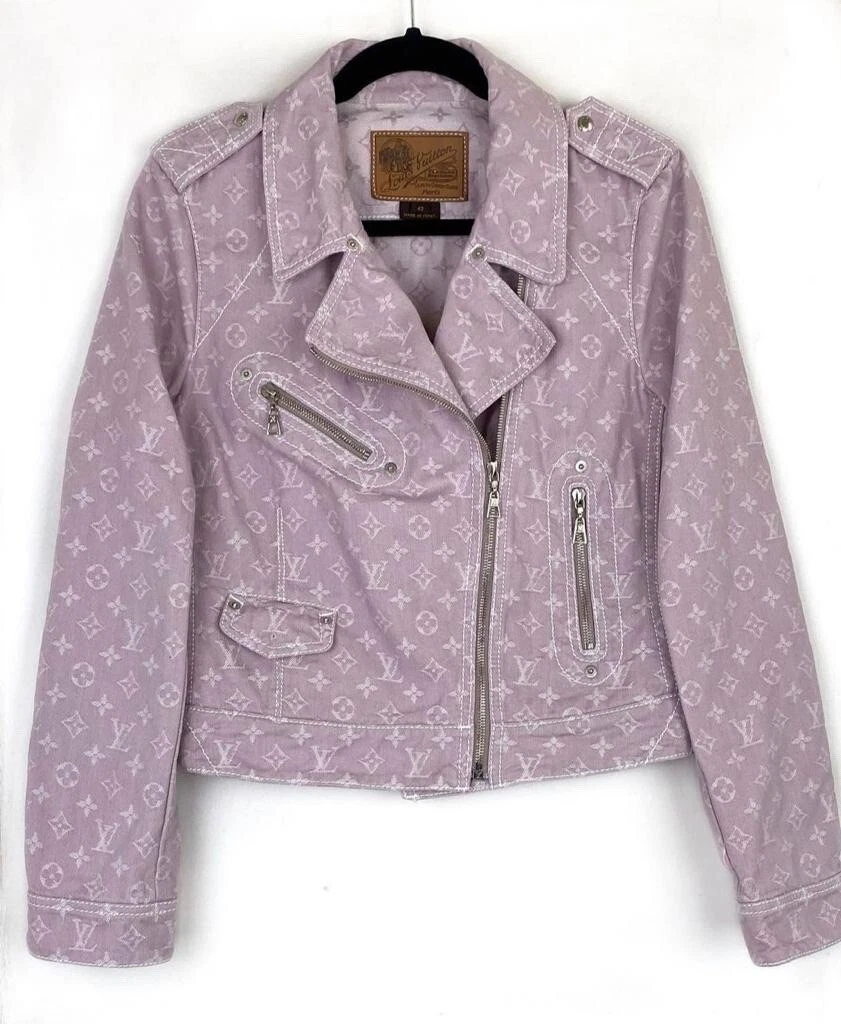 louis vuitton purple denim jacket