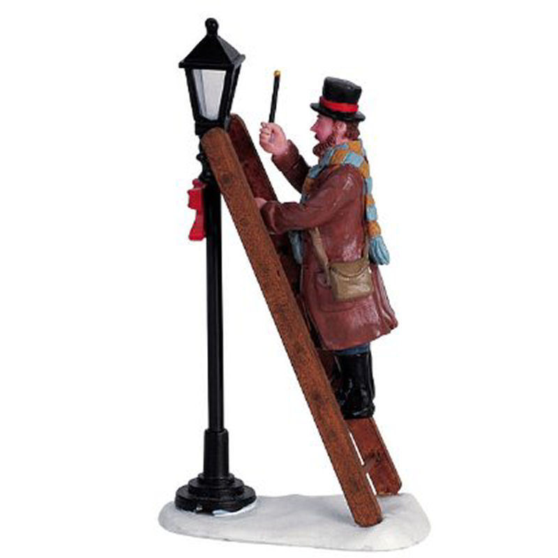 Lemax Decoration Lamplighter, Victorian Figure, Xmas Cake Decorating Christmas