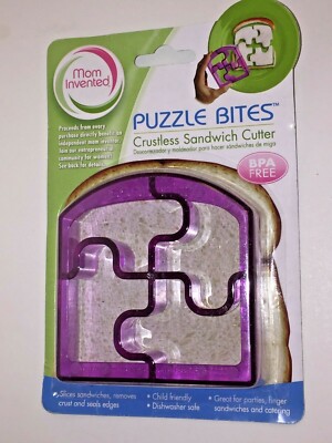 Mom Invented Sandwich Cutters Puzzle Bites NEW 
