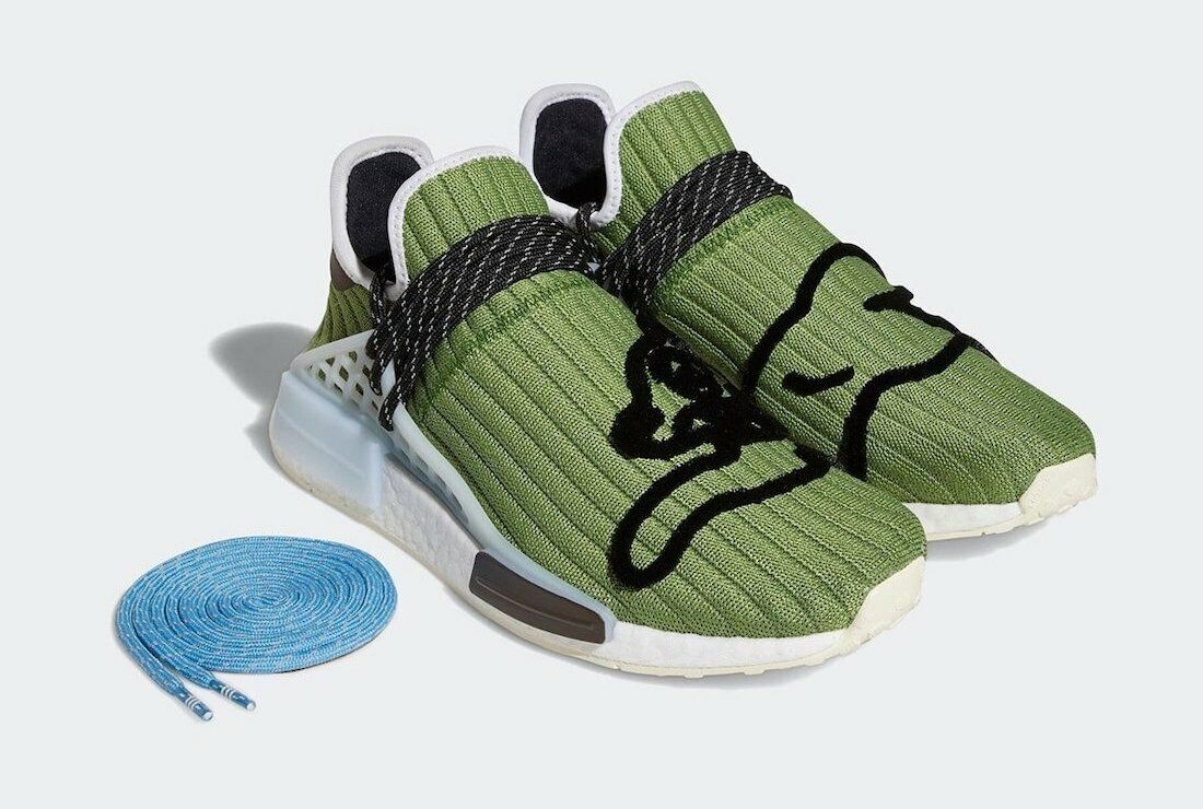 Adidas BBC NMD Human Racer Running Dog Green White GZ1664 Adidas BBC NMD Human Racer Running Dog Green White GZ1664
