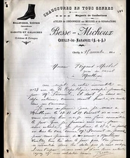 CHEILLY-LES-MARANGES (71) SHOES & CONFECTIONS / FASHION "BESSE & MICHOUX" 1910