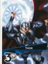 #21 THOR 2015 Upper Deck Marvel 3D AVENGERS BASE card NOT Lenticular
