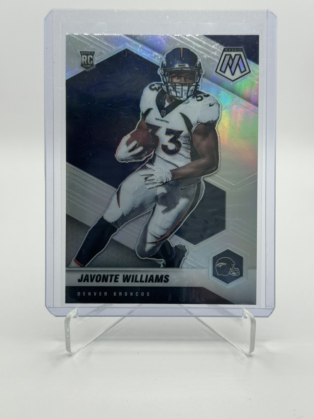 2021 Panini Mosaic - Rookie Variations Silver Prizm #315-V Javonte Williams (RC)