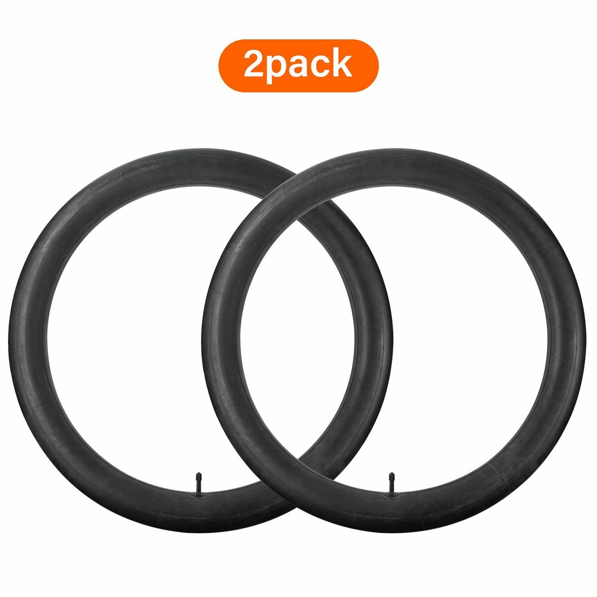 Solid Rubber Bike Tubes 2 Pack Bicycle Inner Tubes - Schrader Valve ...