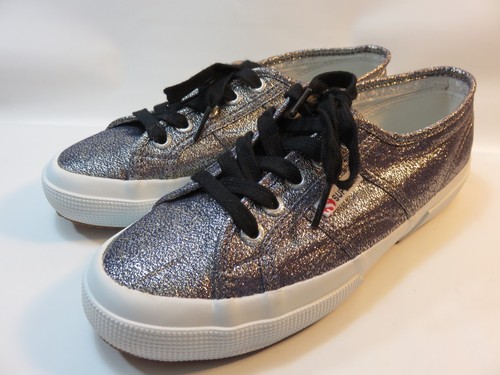 superga metallic silver