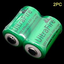 2 PC ULTRAFIRE CR2 Li-ion RECHARGEABLE BATTERIES BATTERY 15270
