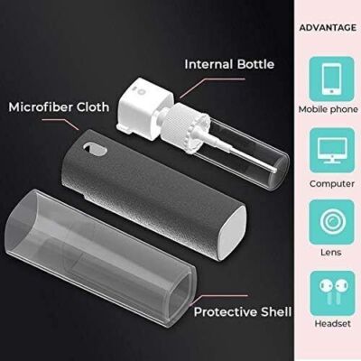 Screen Cleaner Touchscreen Mist Cleaner Spray Bottle and Microfiber Cleaner
