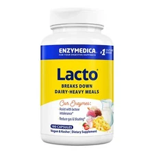 Enzymedica Lacto Digestive Enzymes for Complete Dairy Digestion Offers Fast-A...