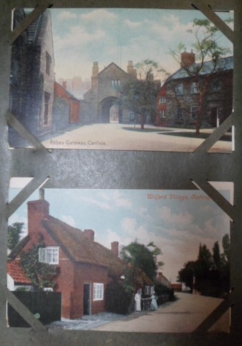 VINTAGE POSTCARD ALBUM WITH APPROX 204 POSTCARDS PRE 1940'S MOSTLY BRITISH - Picture 17 of 22